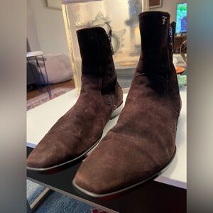 Italian suede brown boots